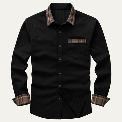 Men's Plaid Dress Shirt Casual Button Up - VibreMode