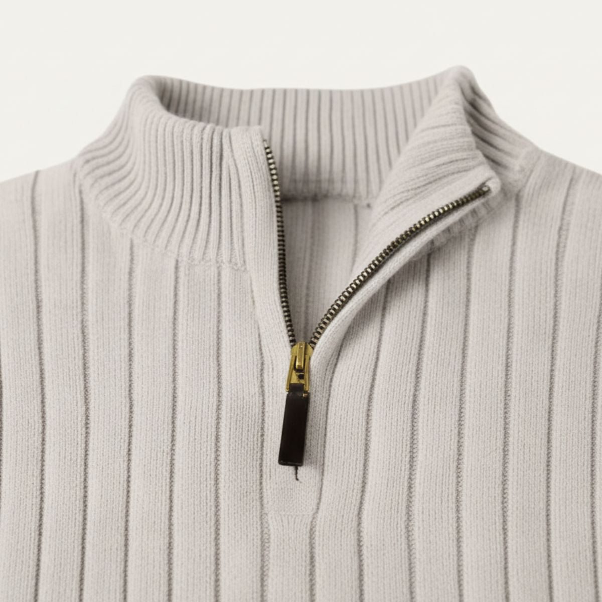 Men's Quarter Zip Sweater Old Money