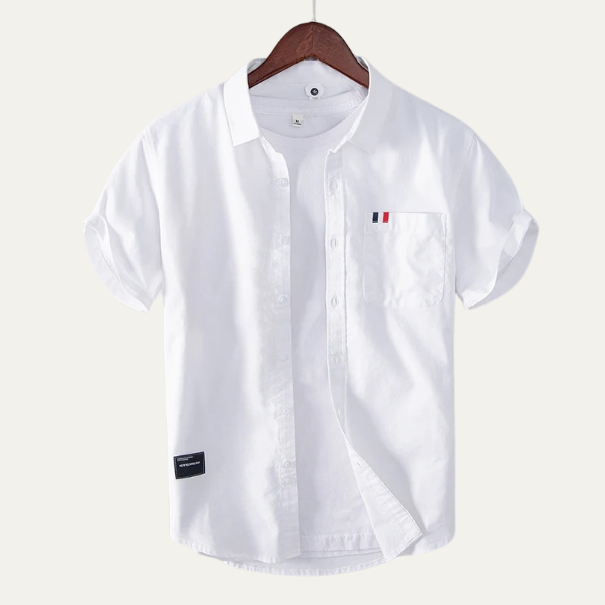 Men's Slim Fit Cotton Button Up Shirt - VibreMode