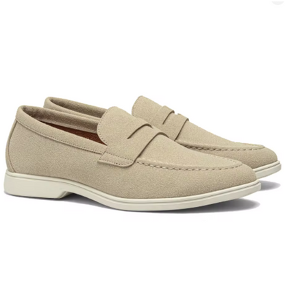 Men's Orthopedic Loafers Comfortable Leather Brown