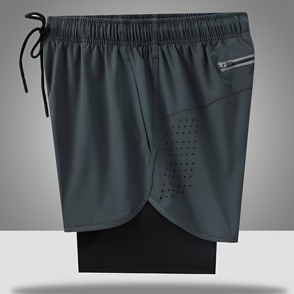 Men's Running Shorts Quick-Dry Zipper - VibreMode