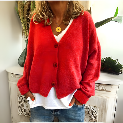 Women's Soft Knit Cardigan Relaxed Fit - VibreMode