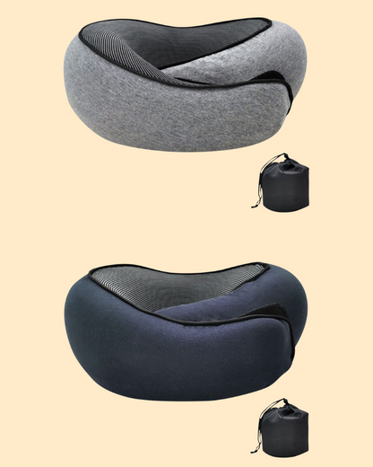 Ergonomic Memory Foam Travel Neck Pillow - VibreMode