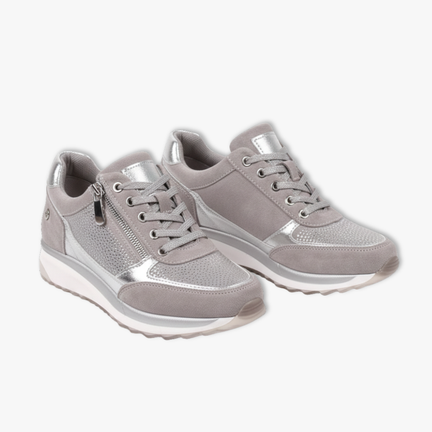 Comfortable Ladies Low Wedge Rubber Sneakers