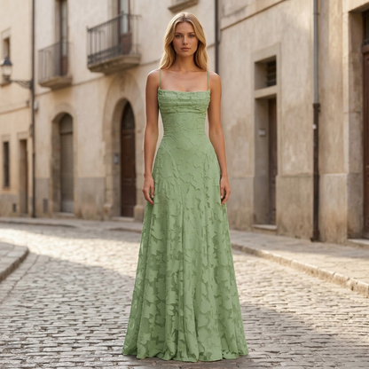 Women’s Maxi Dress Spaghetti Strap A Line Formal Gown