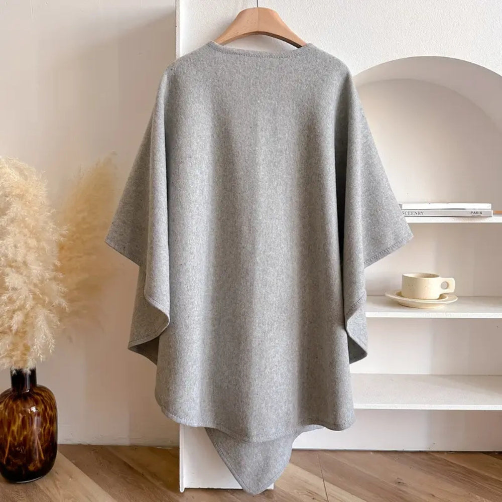 Luxurious Poncho Windproof Shawl Coat Caliboot
