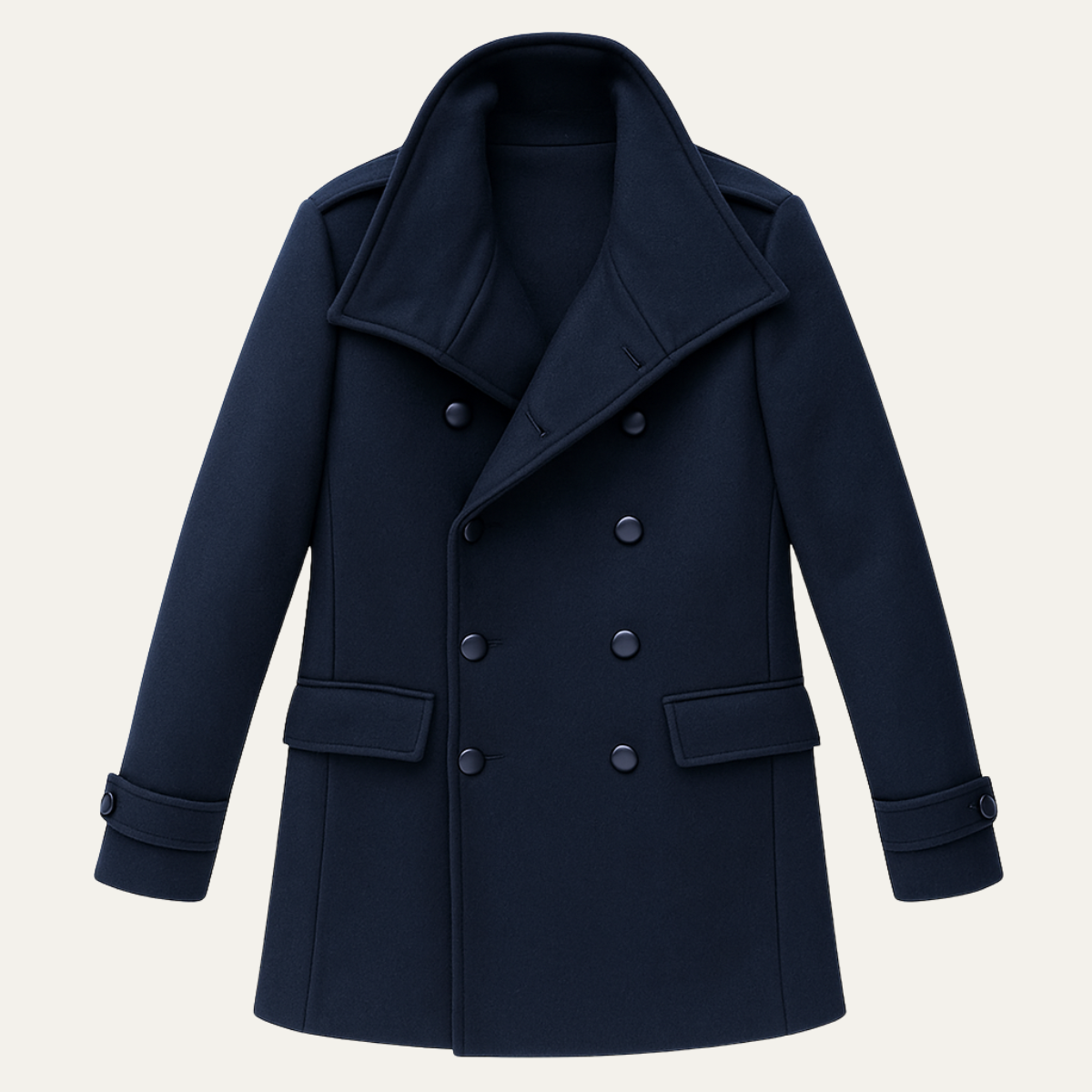 Dunhill Men's Double Breasted Wool Trench Coat - VibreMode
