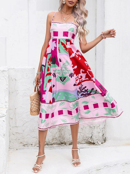 Elegant Mid Length Summer Dress