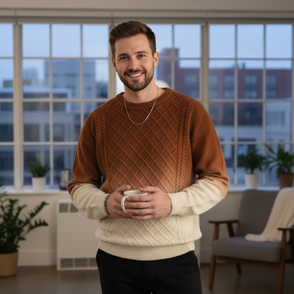 Colorful Ombre Knitted Sweater