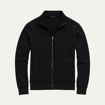 Men's Lightweight Zip Up Jacket Stand Collar Casual - VibreMode