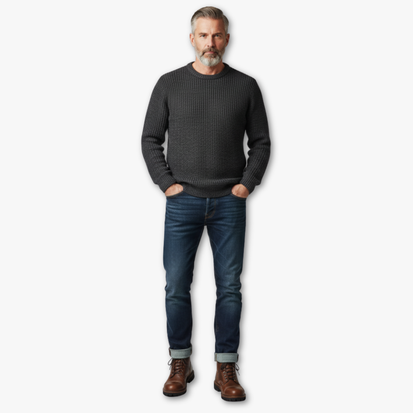 Tall Genuine Leather Men's Boots