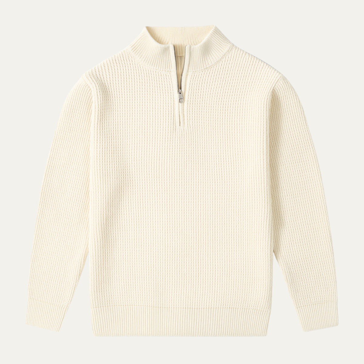 Men's Soft Knit Half Zip Sweater - VibreMode