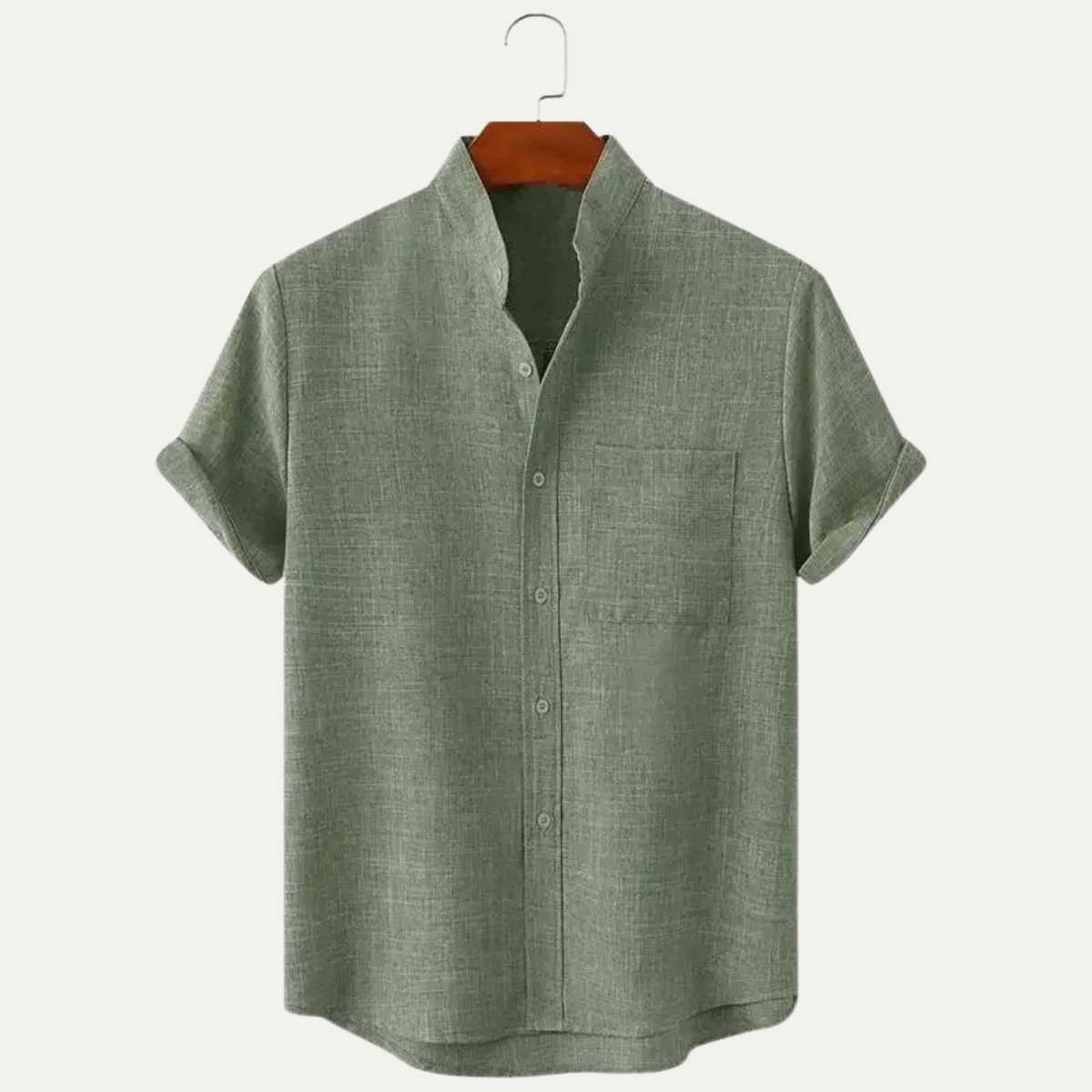 Men's Oversized Cotton Linen Shirt - VibreMode