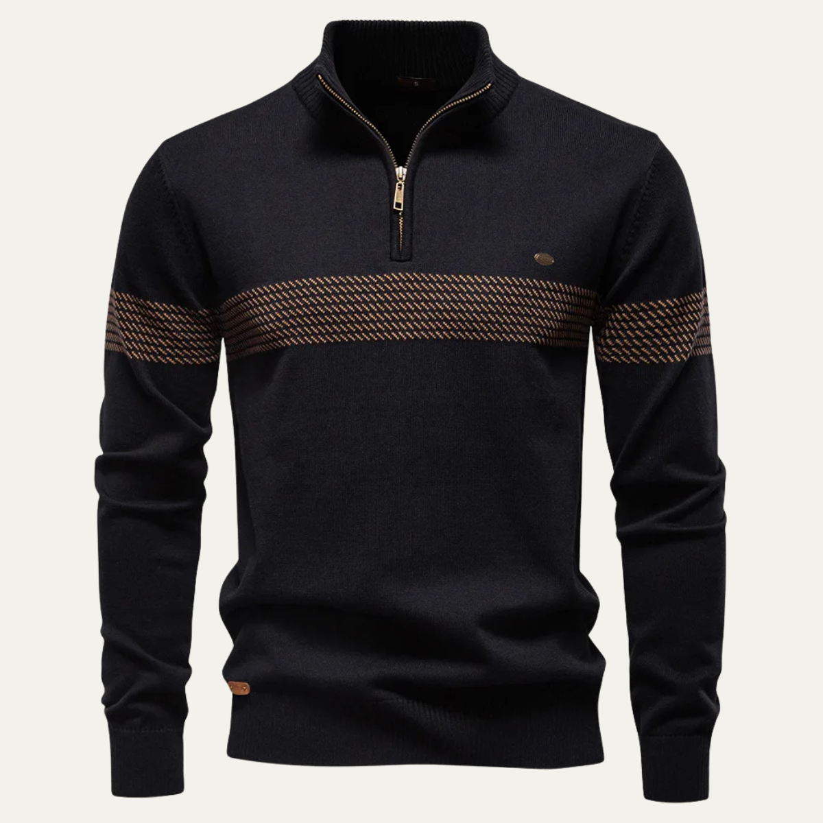 Men's Half Zip Knit Sweater Business Casual