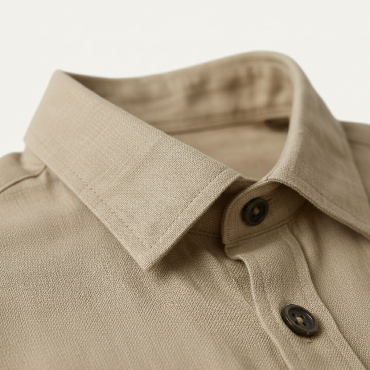 Men's Long Sleeve Linen Shirt Vintage Style