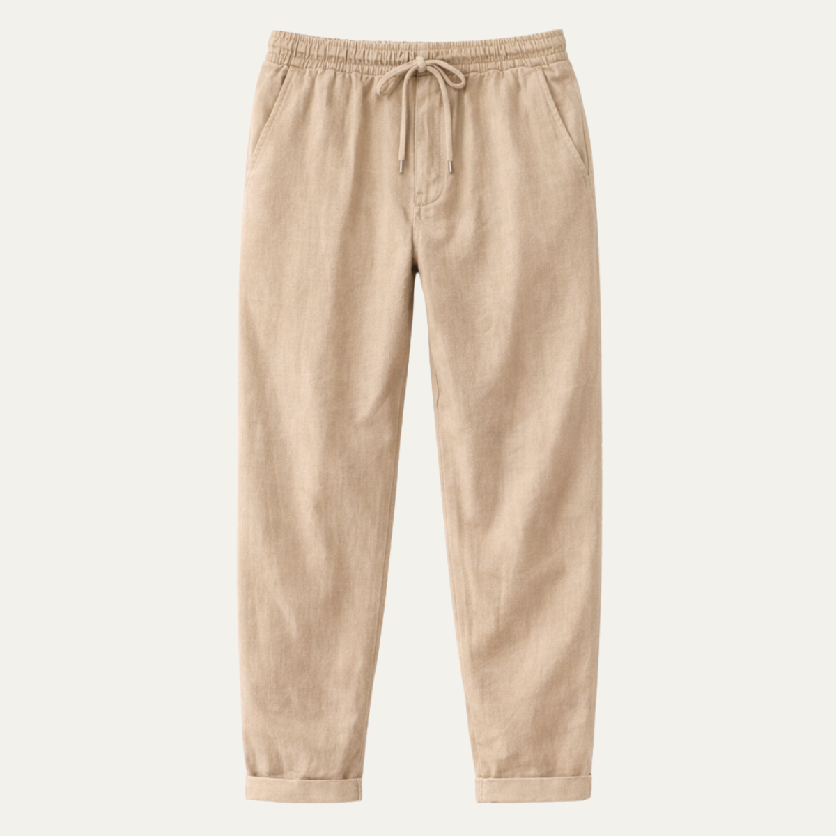 Men's Cotton Linen Wide Leg Pants - VibreMode