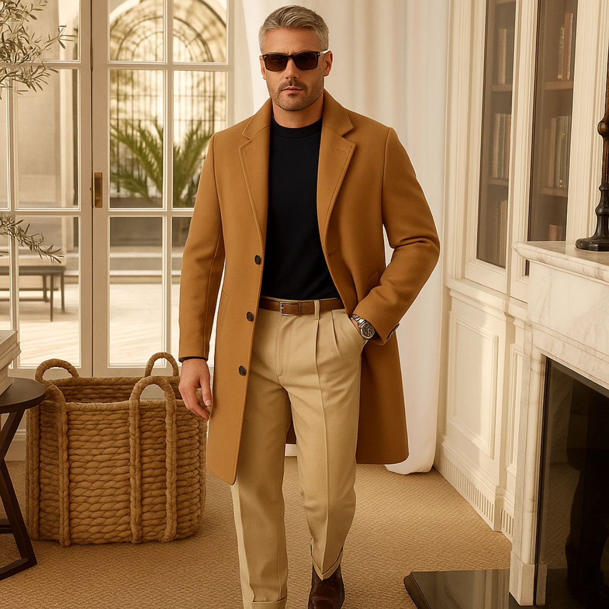 Langley Men's Mid-Length Coat