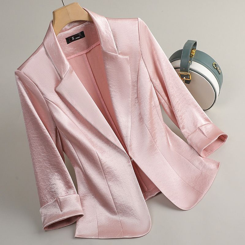 Luxurious Satin Female Jacket