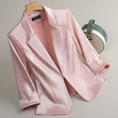 Luxurious Satin Female Jacket
