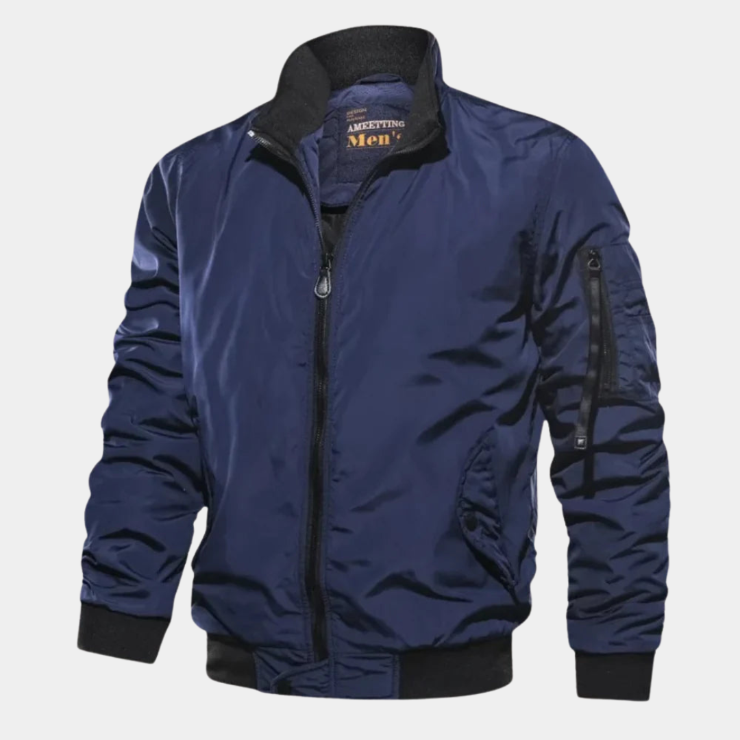 Lars Mens Windproof Bomber Jacket - VibreMode