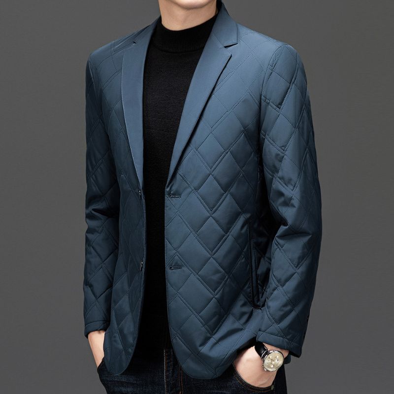 Luxury Quilted Silk Coats for Men