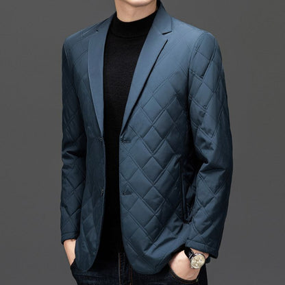 Luxury Quilted Silk Coats for Men