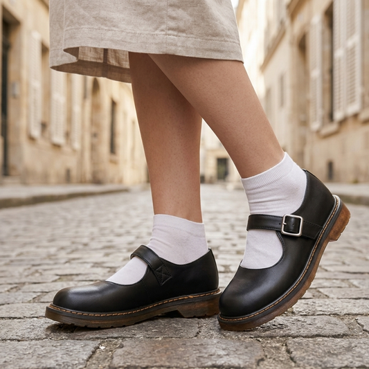 Women’s Mary Jane Flats Classic Buckle Strap Comfort Shoes