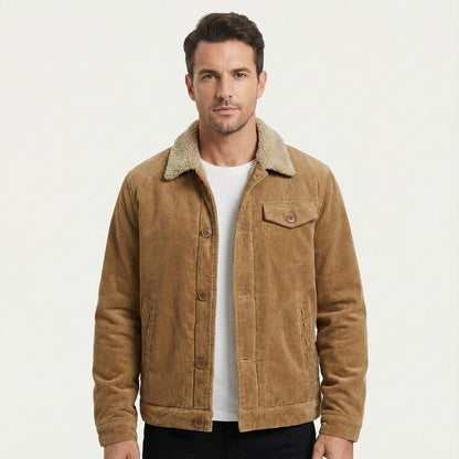Men's Corduroy Winter Jacket Warm