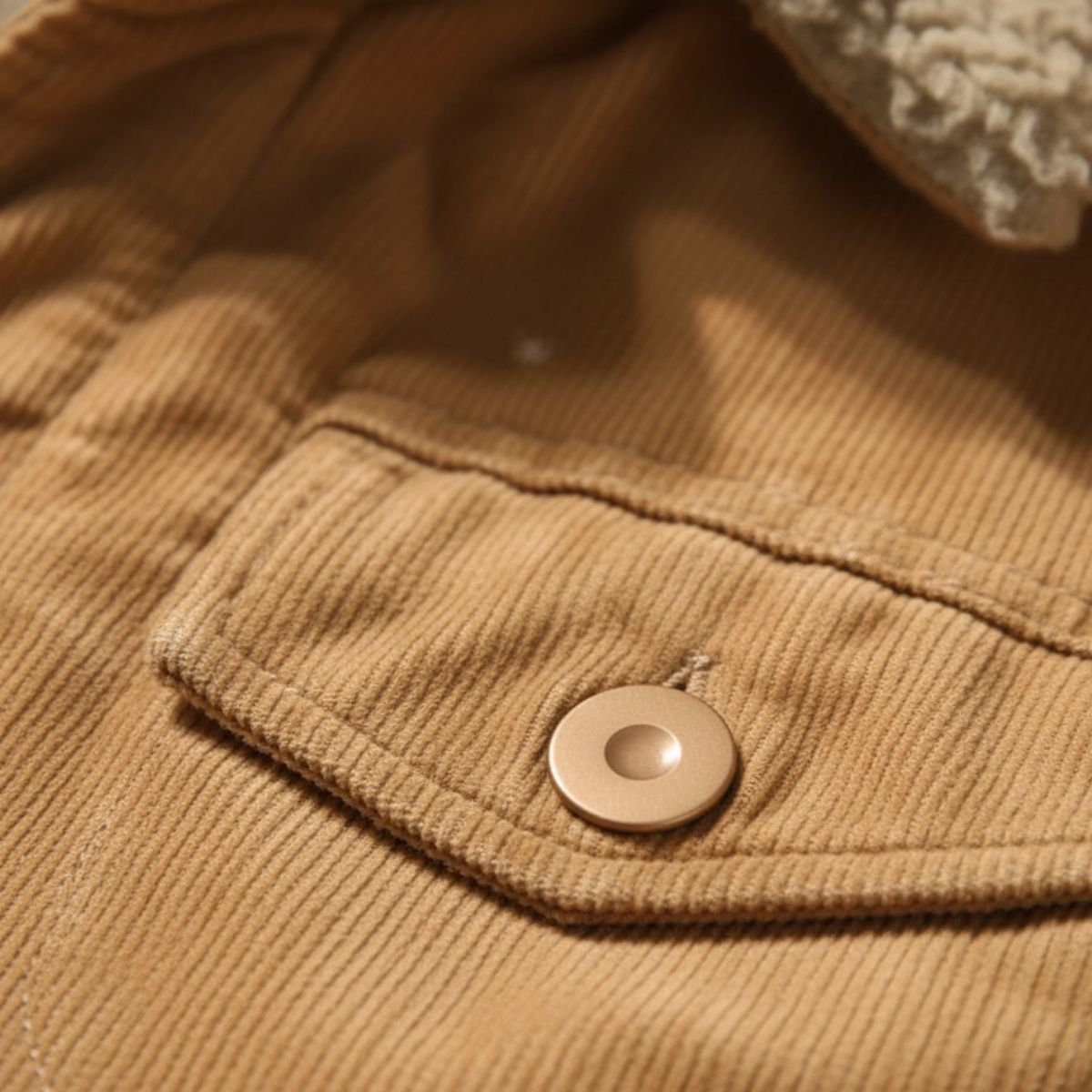 Men's Corduroy Winter Jacket Warm