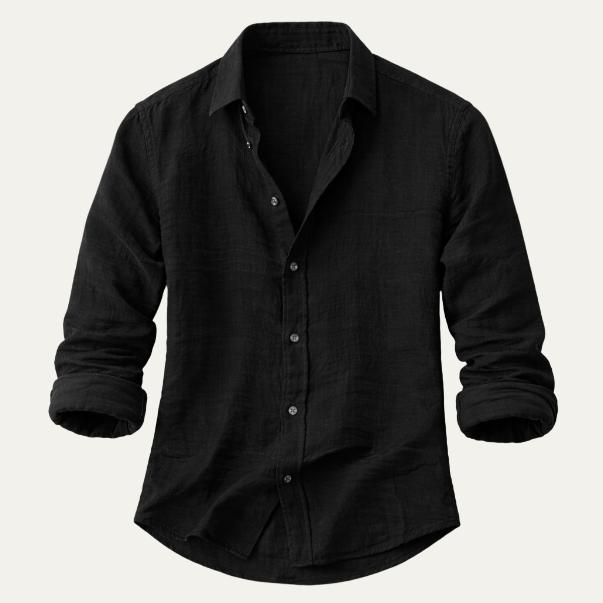 Men's Cotton Linen Beach Shirt - VibreMode