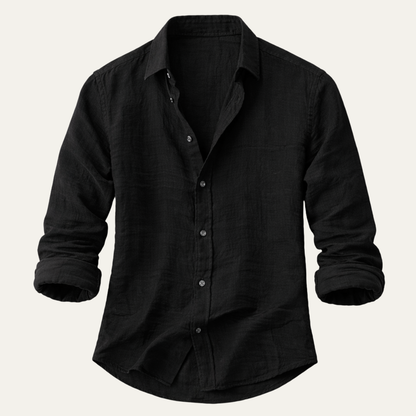 Men's Cotton Linen Beach Shirt - VibreMode