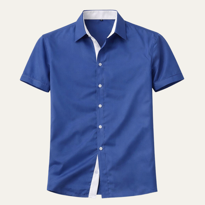 Men's Business Button-Up Shirt Solid - VibreMode