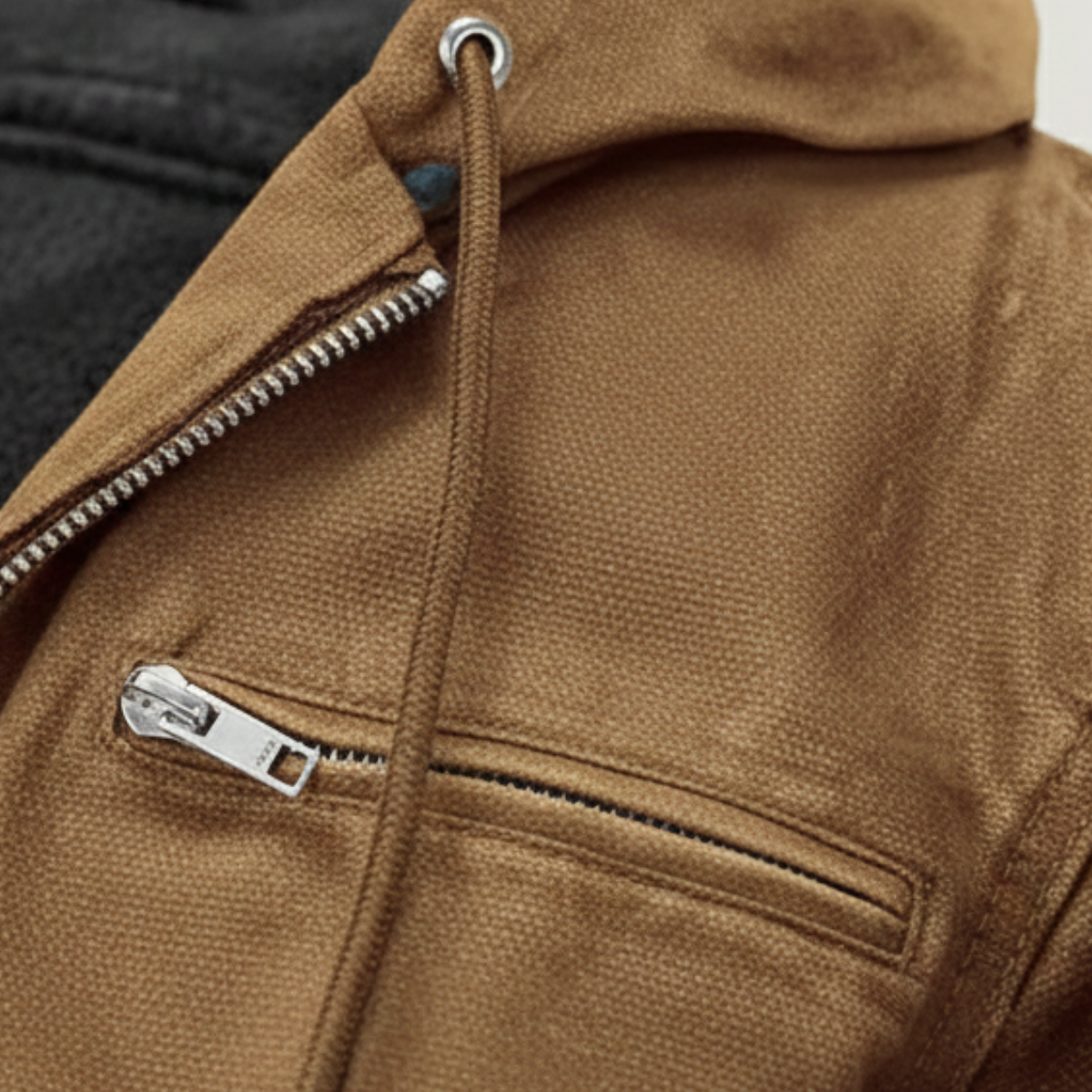 Men's Fleece Lined Hooded Jacket