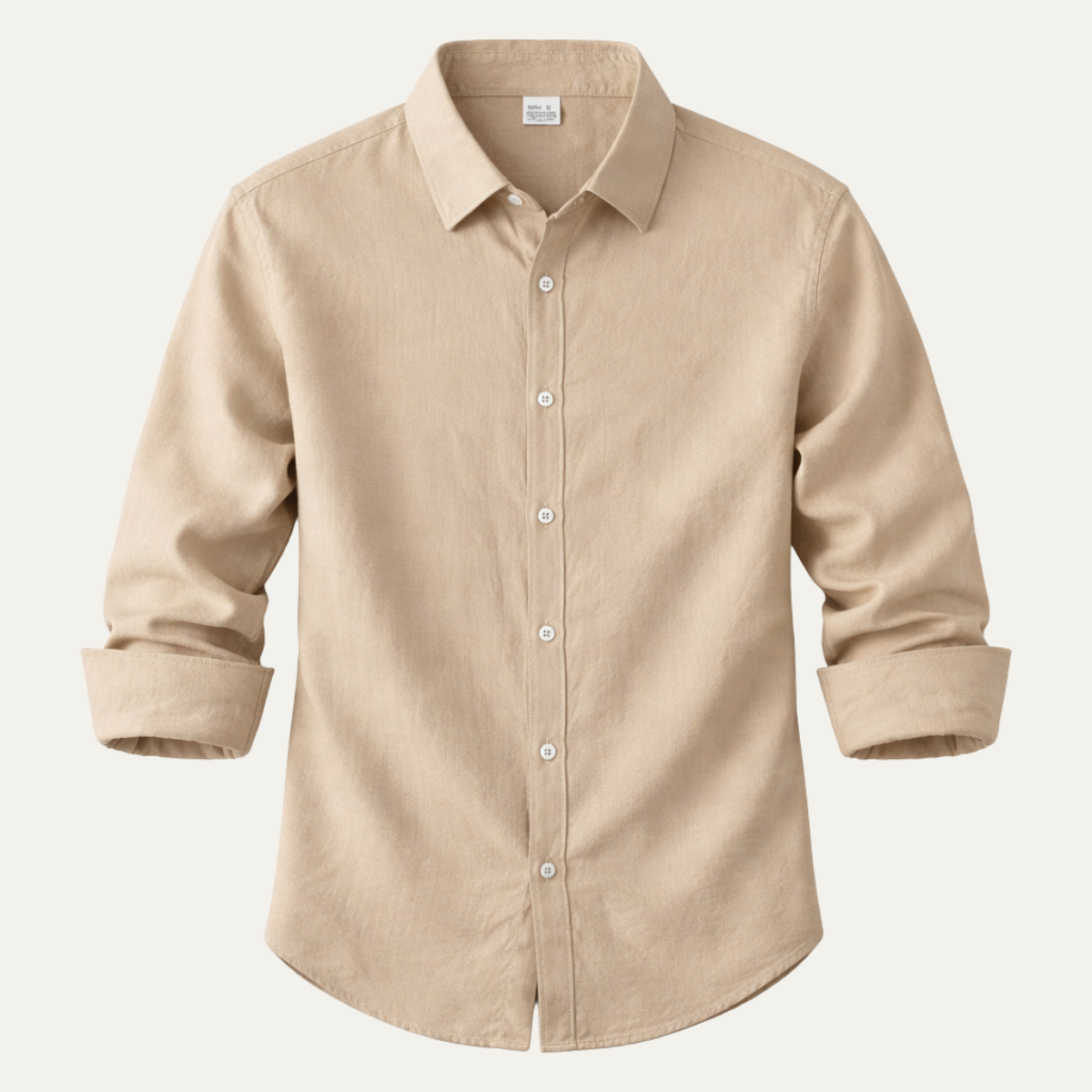 Men's Linen Cotton Button Down Shirt - VibreMode