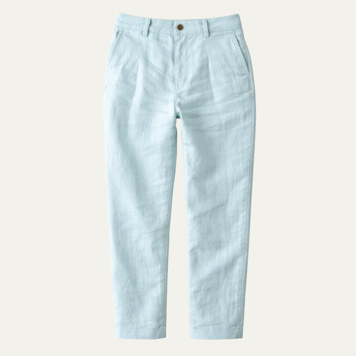Men's Cotton Linen Ankle Pants - VibreMode