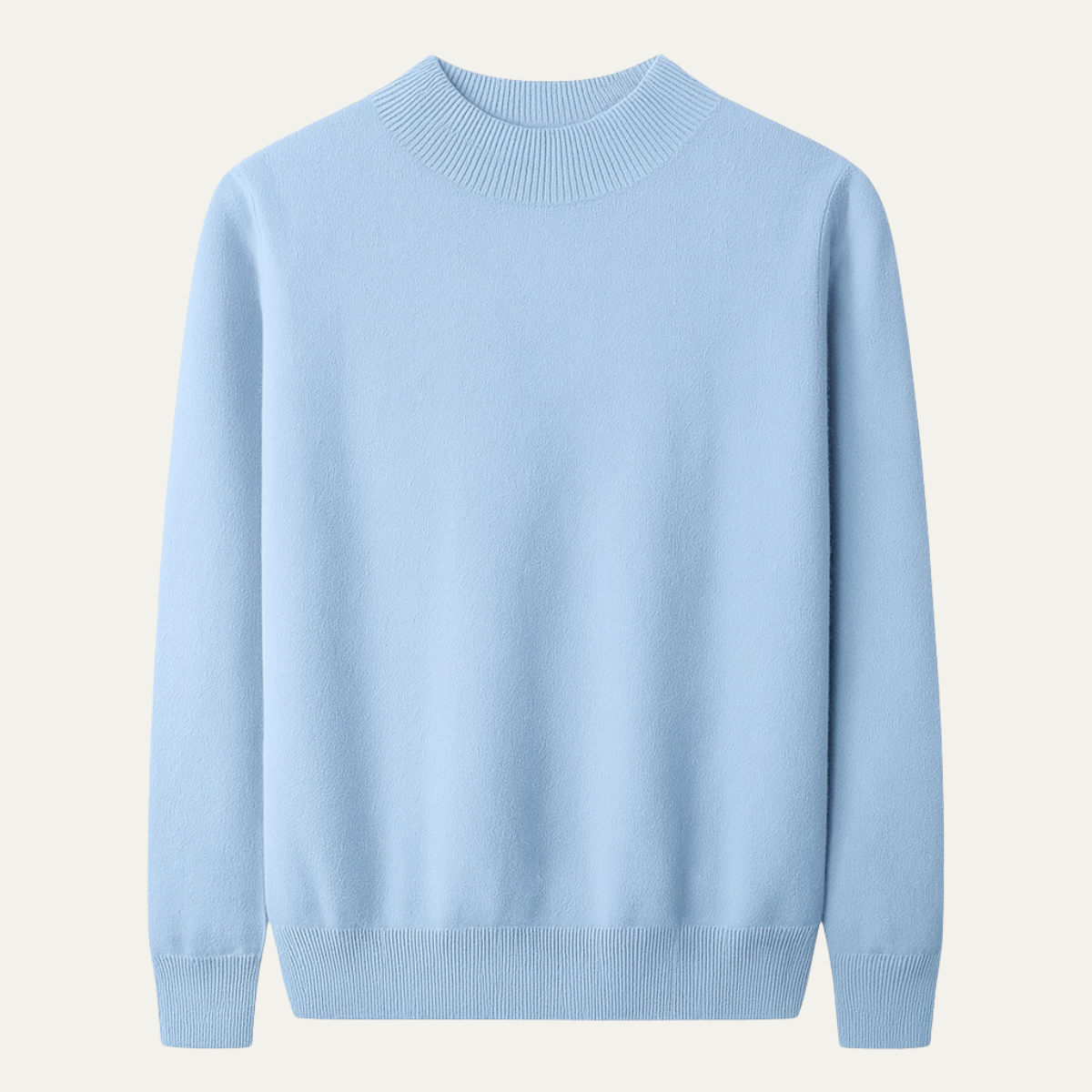 Men's Mock Neck Knit Sweater