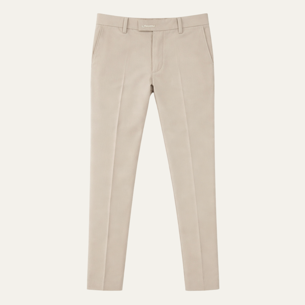 Men's Slim Fit Stretch Dress Pants Elegant Silver - VibreMode