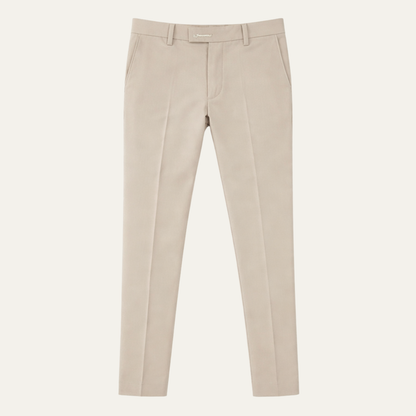 Men's Slim Fit Stretch Dress Pants Elegant Silver - VibreMode