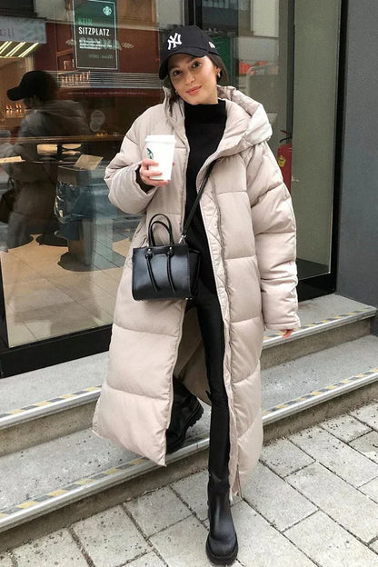 Women's Long Quilted Puffer Coat