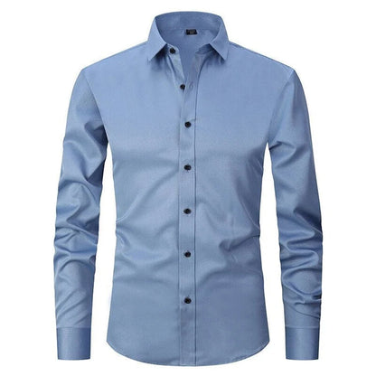 Men's Long Sleeve Dress Shirt Button-Up