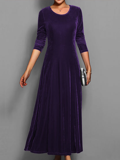 Elegant Ladies Formal V Neck Party Dress