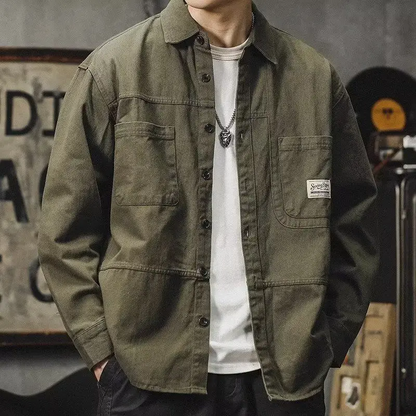 Mens Heavy-Duty Button Up Shirt