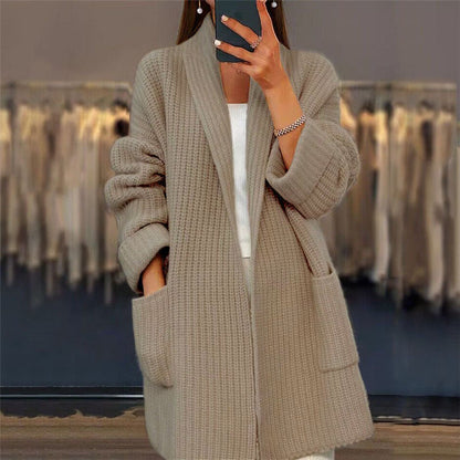 Cozy Crew Neck Sweater with Pockets