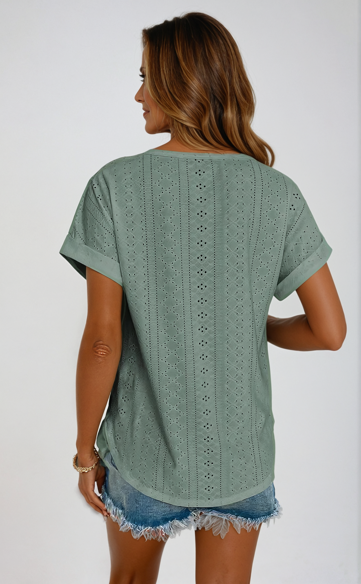 Women's Eyelet Casual