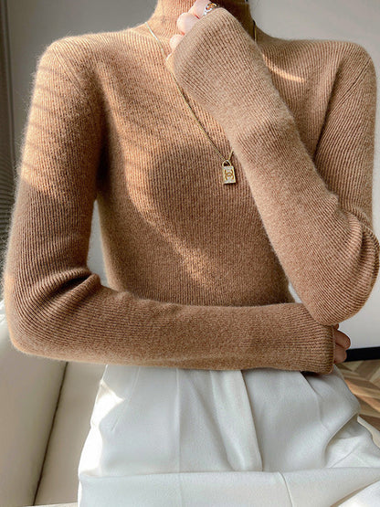 Classic Fit Crew Neck Knit Sweater