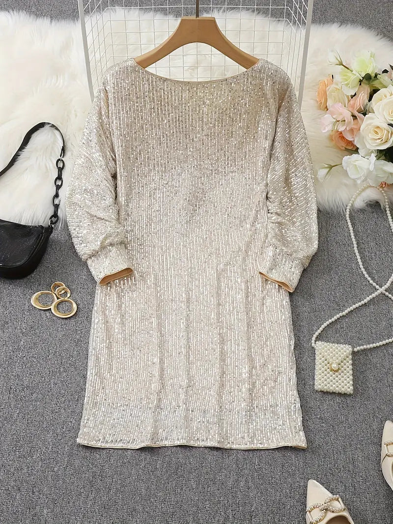 Glittery Evening Party Dress