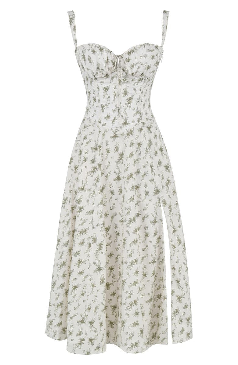 Women's Floral Print Spring Party Dress