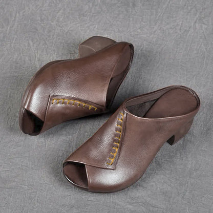 Comfortable Women's Padded Slip On Sandals - VibreMode