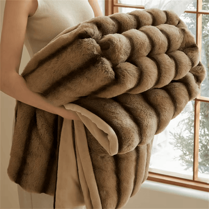 Liora Faux Fur Throw Blanket