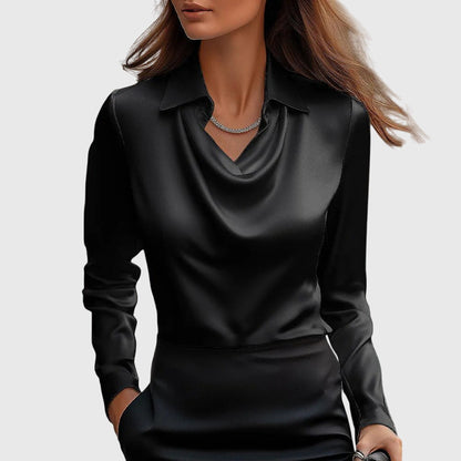 Floral Women's Crew Neck Long Sleeve Blouse